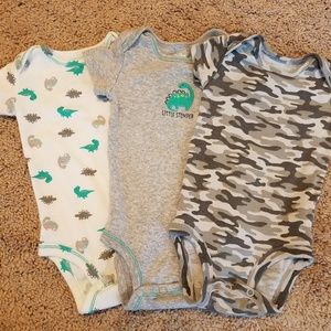 Child of Mine by Carters Infant Boy Gray Bodysuits